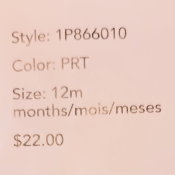 NEW Baby Carter's Fair Isle One-Piece Footed Pajamas 12 Month - Picture 4 of 5